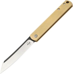 BOP01BO369.jpg Boker Plus Zenshin 42 Framelock Brass Handle Knife