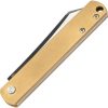 Boker Plus Zenshin 42 Framelock Brass Handle Knife