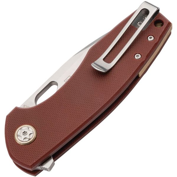 Boker Plus Little Friend Linerlock CPM S35VN Red G10