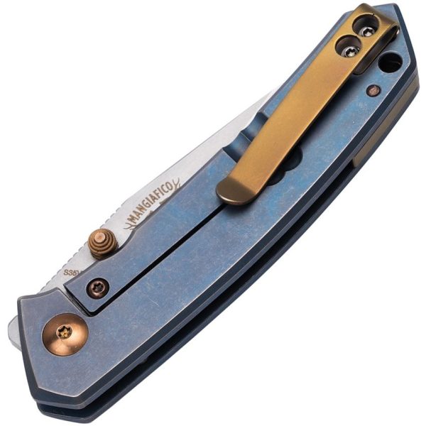 Boker Plus Canoe Framelock - Blue Titanium S35VN