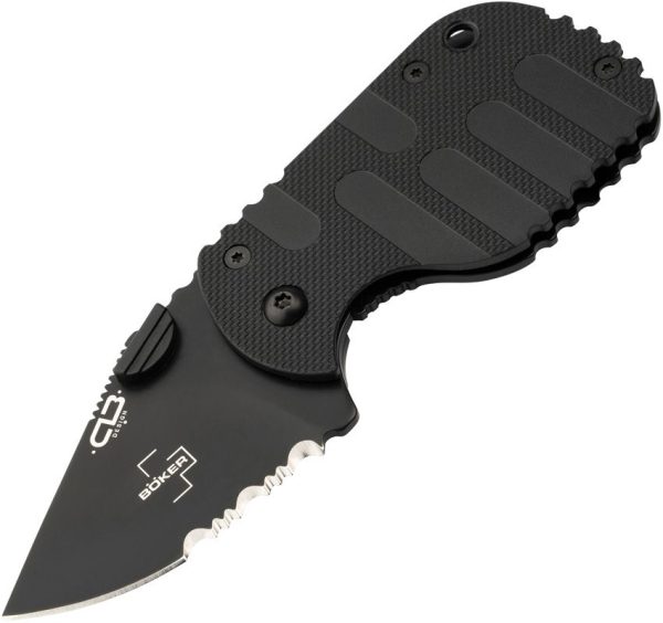Boker Plus Subcom 2.0 Framelock Black Serrated D2