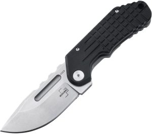 BOP01BO548.jpg Boker Plus Davlin Framelock Drop Point Black G10