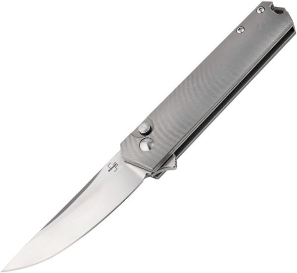 Boker Plus Kwaiken Button Lock - Gray Titanium
