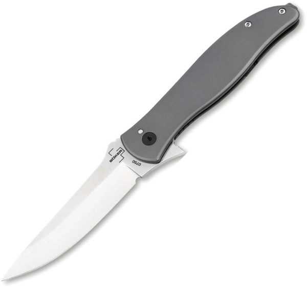 Boker Plus Escort Framelock Folding Knife - Gray Handle
