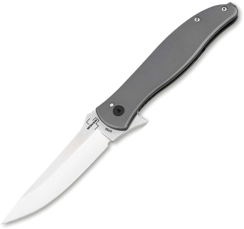 Boker Plus Escort Framelock 3.5" Nitro V Gray Folding Knife