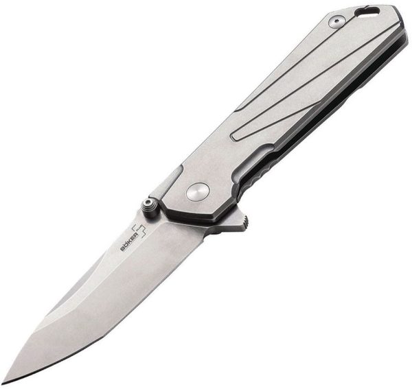 Boker Plus Kihon Tanto D2 Framelock - Stonewash
