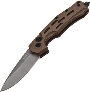 Boker Plus Thunder Storm Button Lock Coy - Coyote Brown