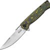 Boker Plus ME 109 Framelock Damascus Green Carbon Fiber