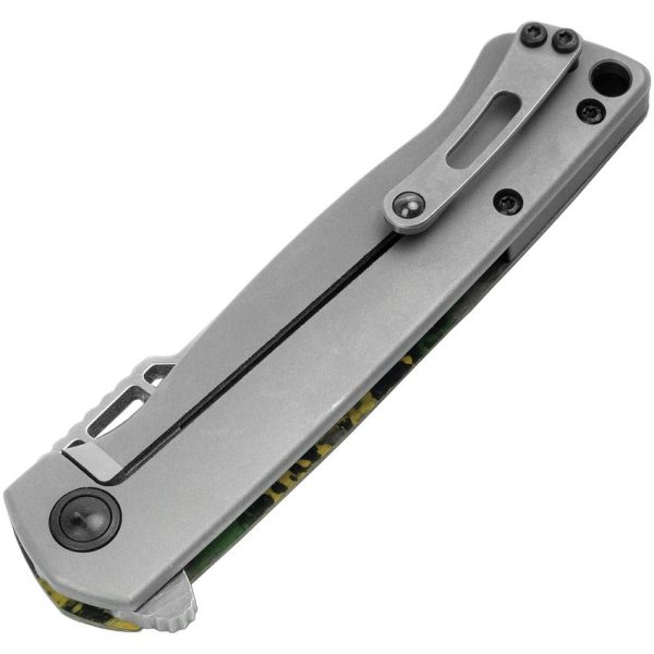 Boker Plus ME 109 Framelock Damascus Green Carbon Fiber