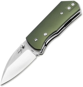 Boker Plus Lefti Linerlock Green Aluminum Folding Knife
