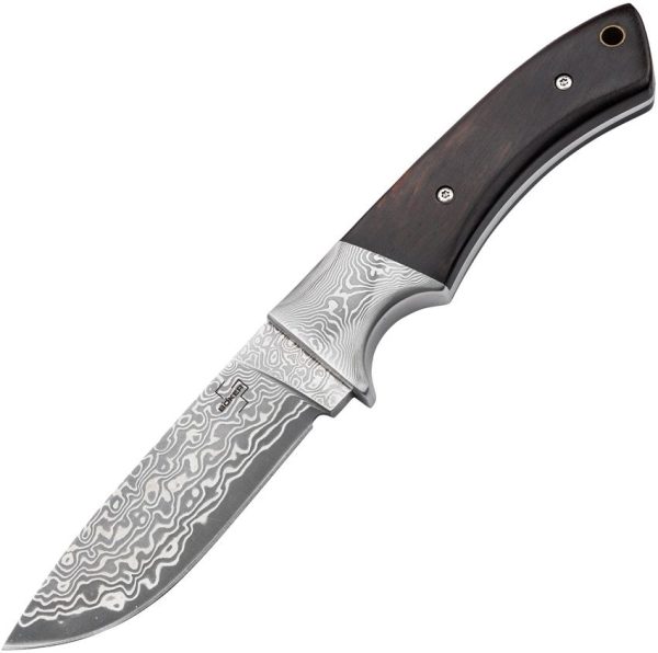 Boker Plus M-One Damascus Fixed Blade - Ebony Wood