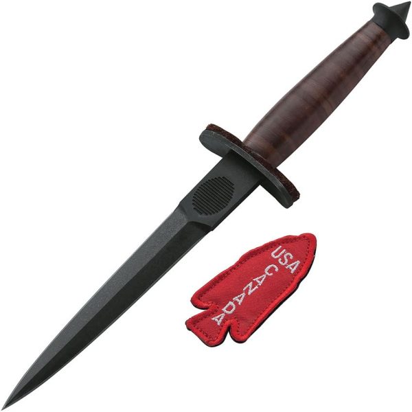 Boker Plus V-42 Devil's Brigade 7" Black Fixed Blade Dagger