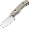 Boker Plus Dasos 2.0 Fixed Blade - Tan G10 Drop Point
