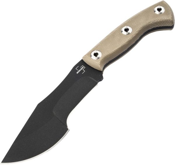 BOP02BO113.jpg Boker Plus Mini Tracker 2.0 Fixed Blade - Canvas Micarta