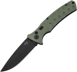 Boker Plus Large Strike Button Lock - OD Green