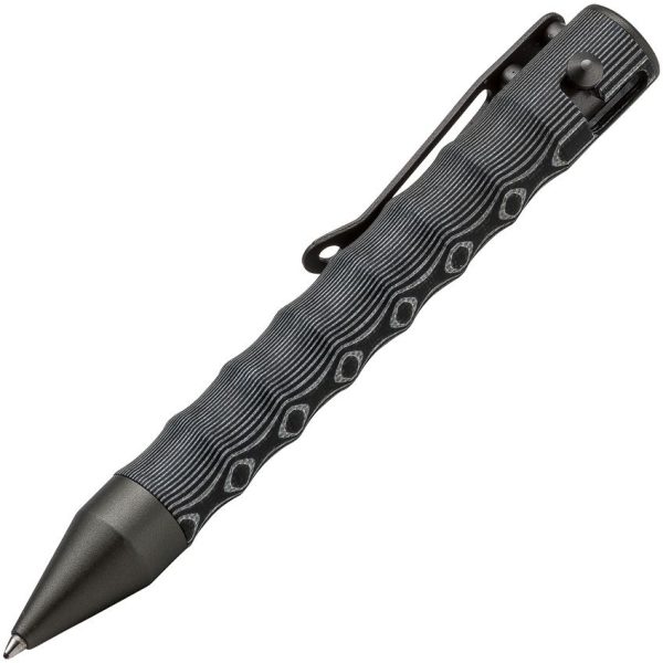BOP09BO079.jpg Boker Plus Tactical Pen Micarta - Gray Black