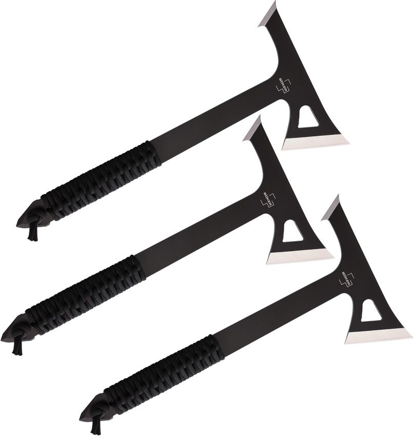 Boker Plus Mohican Tomahawk Set 3-Pack 5.25" Black 3Cr13