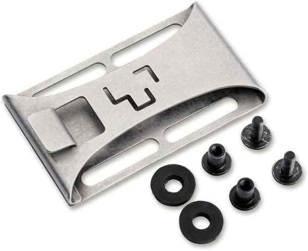 Boker Plus Ambidextrous Belt Clip - Stonewash Metal