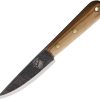 Bombproof Bushcraft Fixed Blade 4" Stainless Steel Brown Wood