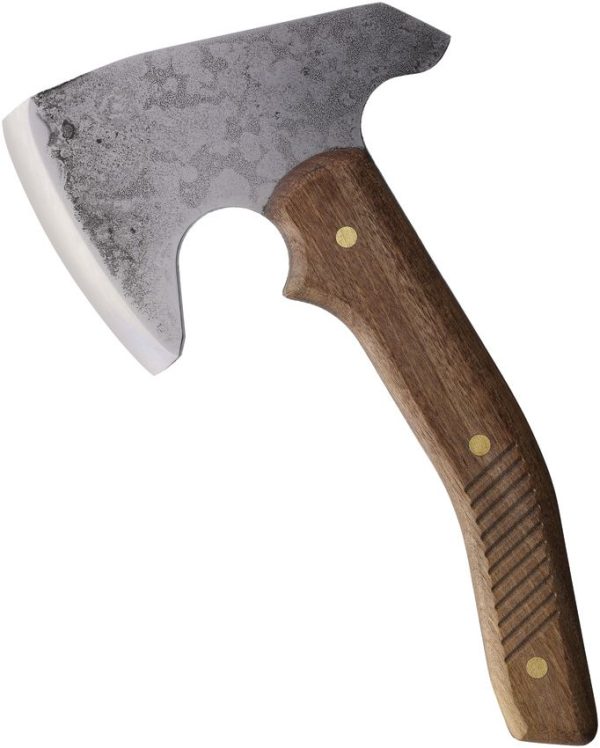 BPS Knives Bushcraft Axe 5 Inch 1066 Carbon Steel Walnut Handle