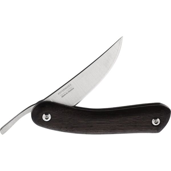 BPS Knives Friction Folder Linerlock - Black Oak Handle