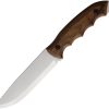BPS Knives Bushcraft Fixed Blade 5" 1066 Carbon Steel Walnut Handle