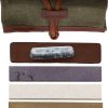 BPS Knives Sharpening Set 3 Stones - Leather Strop