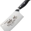 BR0319B.jpg Browning Large Engraved Cleaver 7" Stainless Fixed Blade