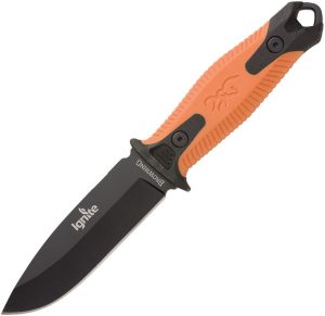 BR0334.jpg Browning Ignite 2 Orange Fire Starter Fixed Blade