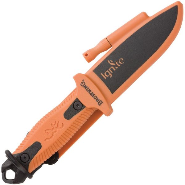 BR0334_add_03.jpg Browning Ignite 2 Orange Fire Starter Fixed Blade