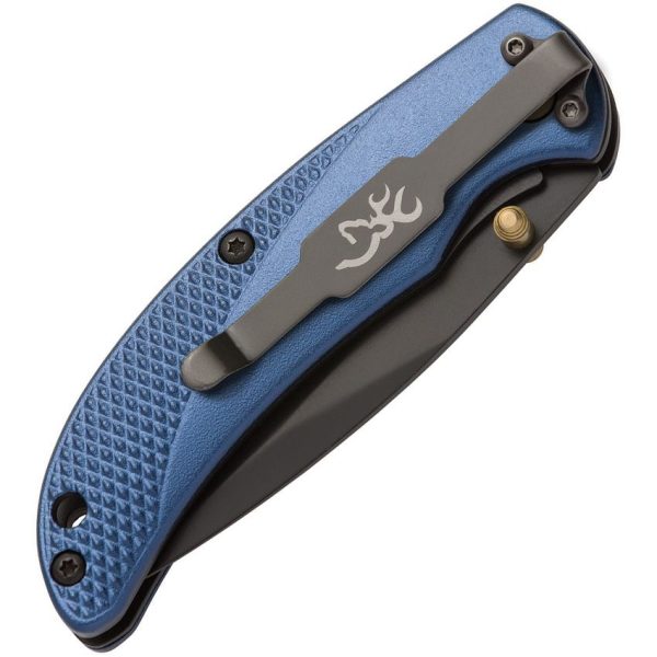 Browning Prism 3 Linerlock - Blue Aluminum 7Cr17MoV