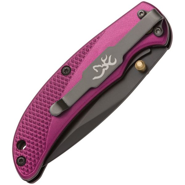 Browning Prism 3 Linerlock - Purple Aluminum 7Cr17MoV