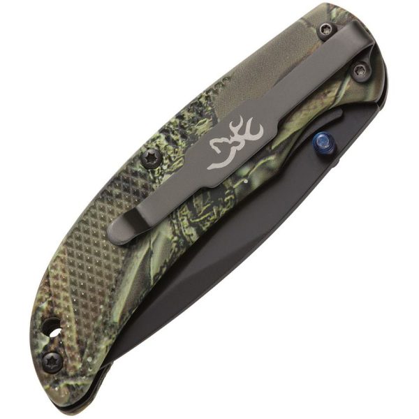 Browning Prism 3 Linerlock - Camo Aluminum 7Cr17MoV