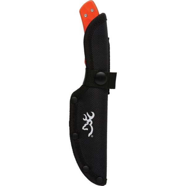 Browning Primal Guthook Fixed Blade - Orange Rubber Handle