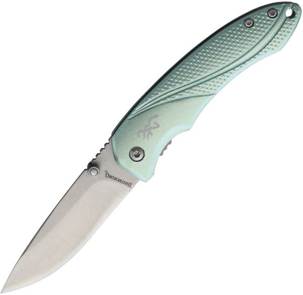 Browning Allure Linerlock - Teal Aluminum Satin Stainless