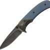 Browning Range Linerlock Assisted Opening - Blue G10 7Cr17MoV