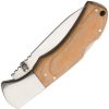 Browning Lockback Maple Pakkawood - 3.5 inch Satin Stainless