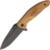 BR0376.jpg Browning Tactical Folder 2.5" Gray Titanium Coated Blade Olive Wood