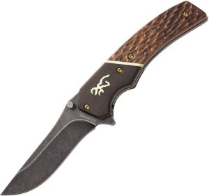 Browning Hunter Series Linerlock Folding Knife Black Stonewash
