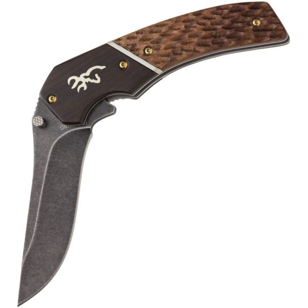 Browning Hunter Series Linerlock Folding Knife Black Stonewash