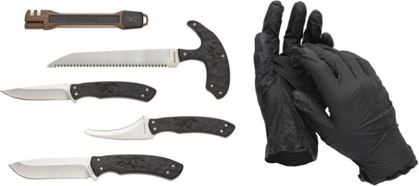 BR0422.jpg Browning Primal Combo 4-Piece Fixed Blade Knife Set 8Cr13MoV