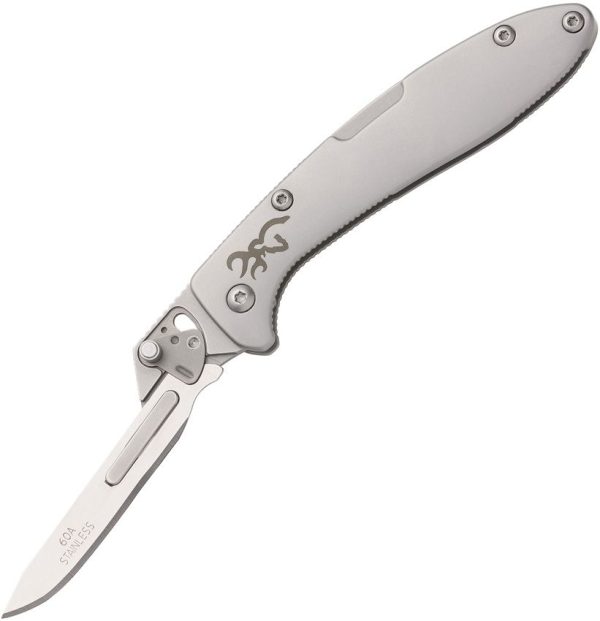 BR0463B.jpg Browning Scalpel Linerlock Folding Knife 420J2 Stainless Blade