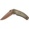 Browning Trailside Linerlock Folding Knife D2 Steel Green Micarta