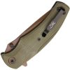 Browning Trailside Linerlock Folding Knife D2 Steel Green Micarta