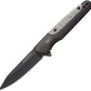Browning Tie Fork Framelock D2 Steel Black Titanium Folding Knife