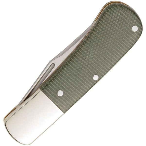 Browning Steambank Folder 2.5" 12C27 Sandvik Green Micarta Knife