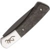 Browning Knoll Folder 12C27 Black Blade Carbon Fiber Folding Knife