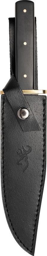 Browning Bowie Ebony Wood Fixed Blade Knife 7.5" Stainless