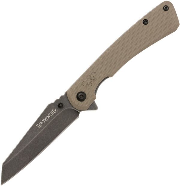 Browning Branded Rock Framelock FDE - Wharncliffe