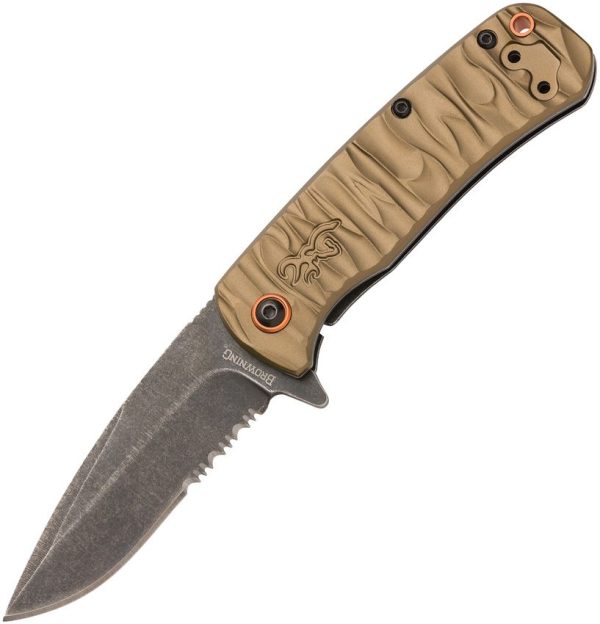 Browning Riverstone Framelock Sage - D2 Aluminum